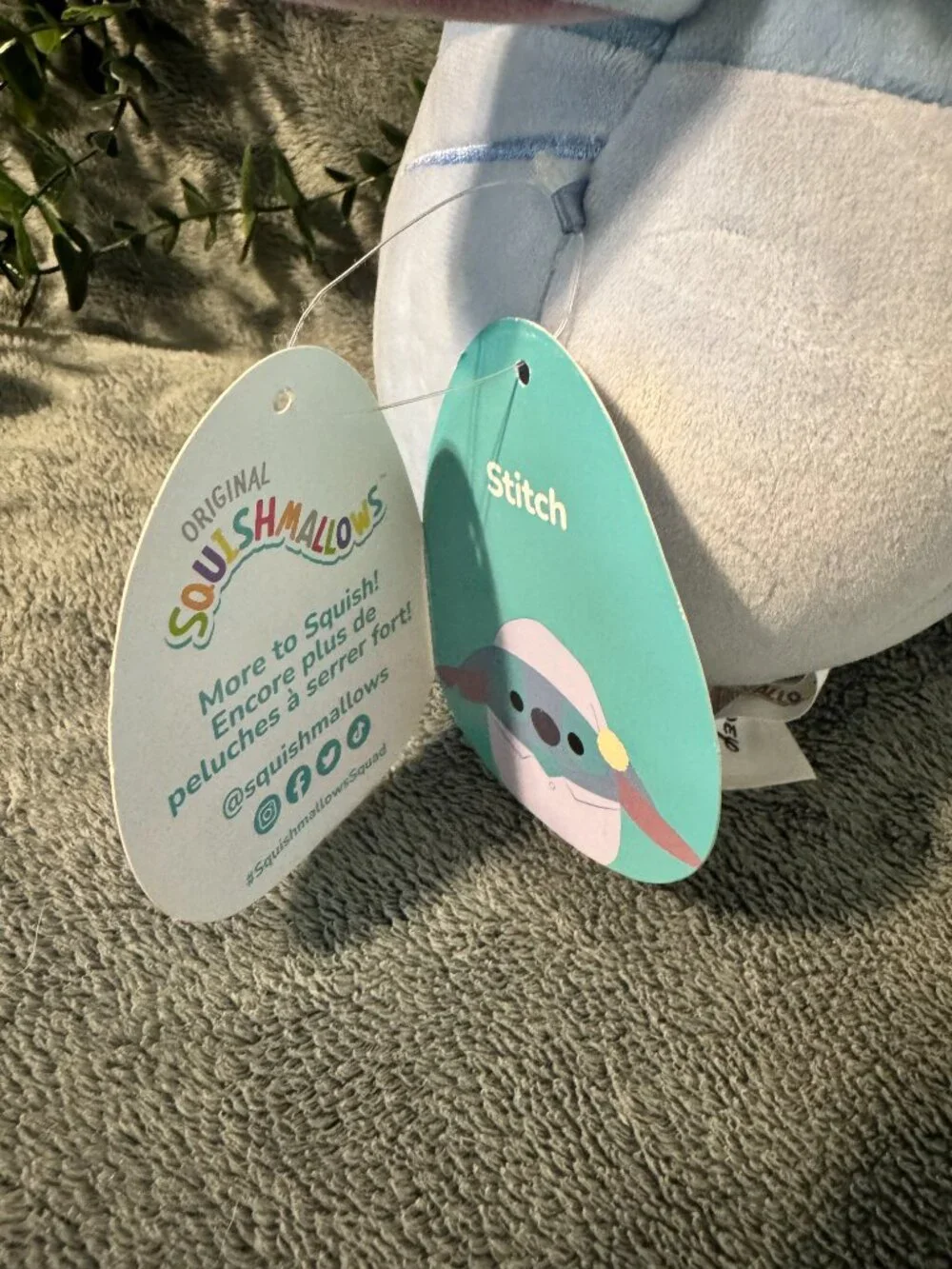 Disney Original Squishmallows Bedtime Stitch 8” Pajamas Plush – NWT
